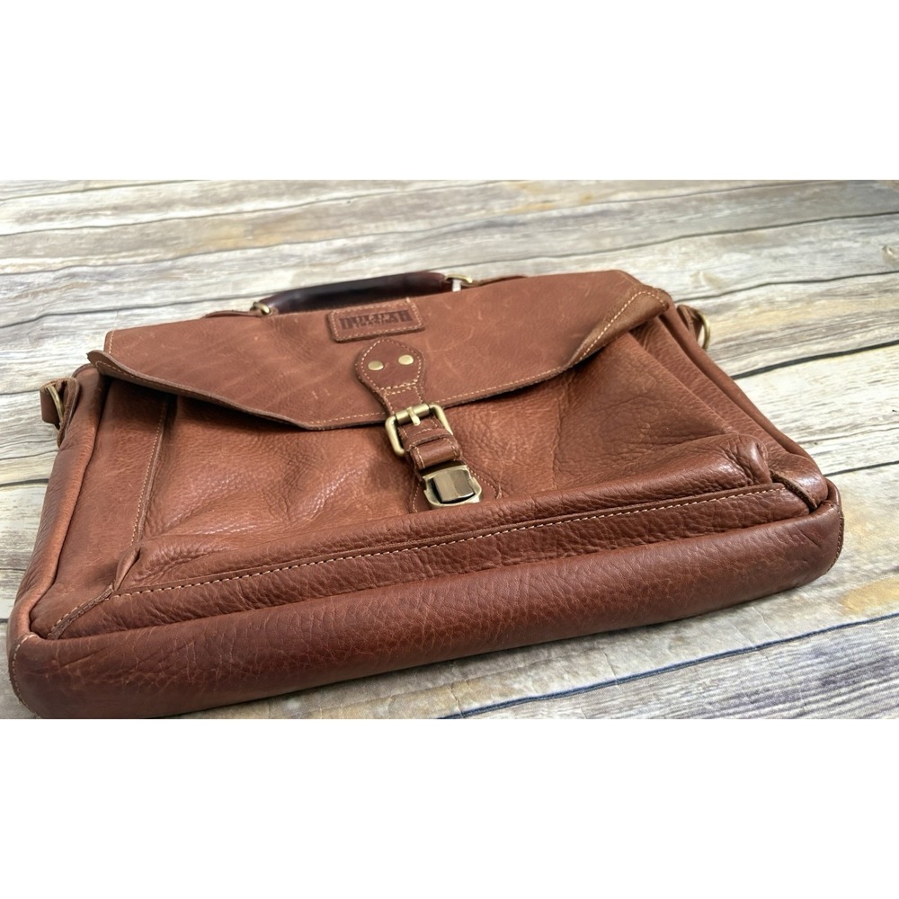 Duluth Lifetime Leather All-Business Briefcase Brown Leather - Picture 3 of 13